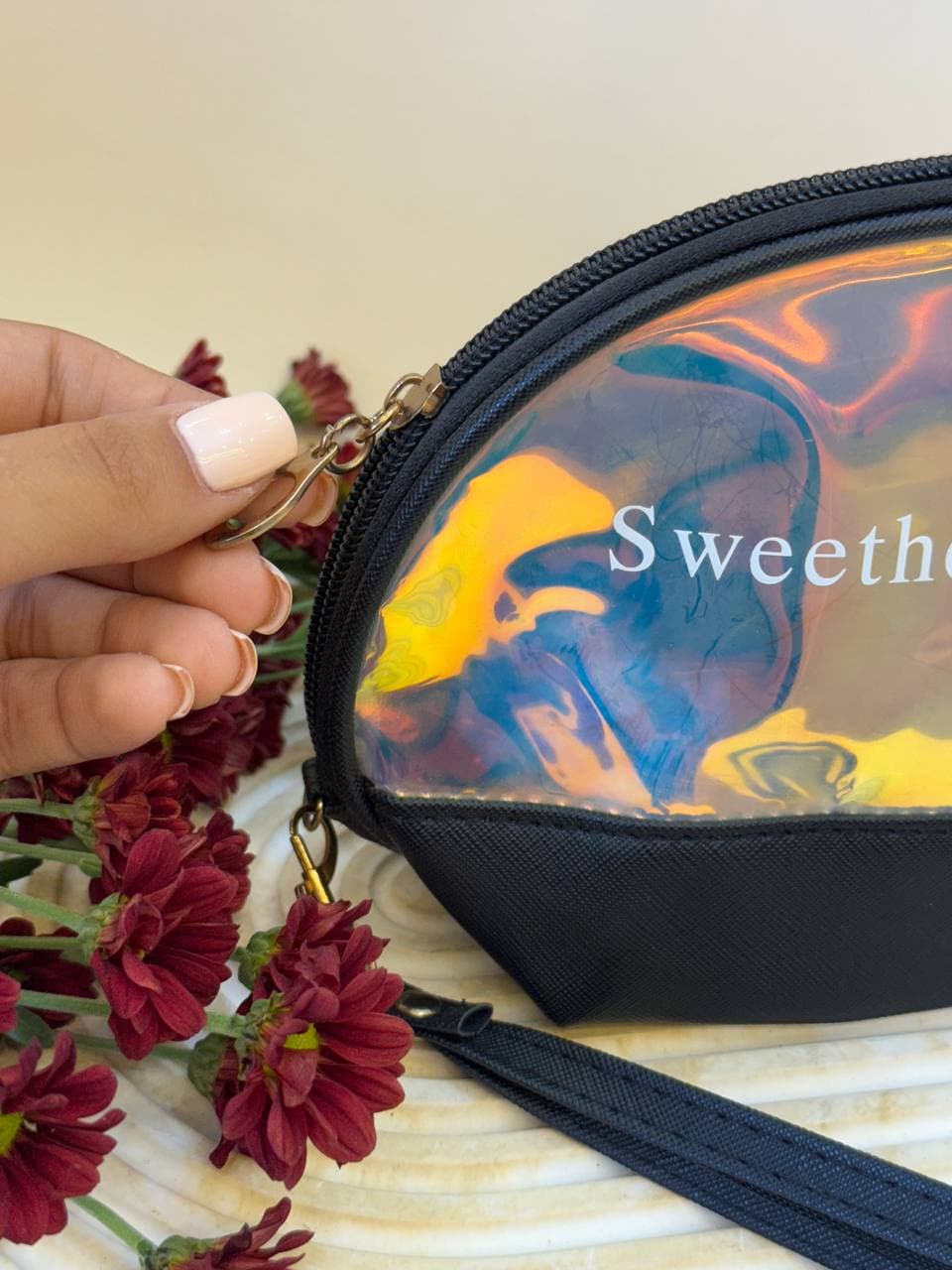 کیف لوازم آرایشی مخمل sweetheart baby